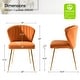 preview thumbnail 64 of 89, Aruna Accent Chair with Metal Legs 20''W X 19.5 ''D X 29''H by HULALA HOME
