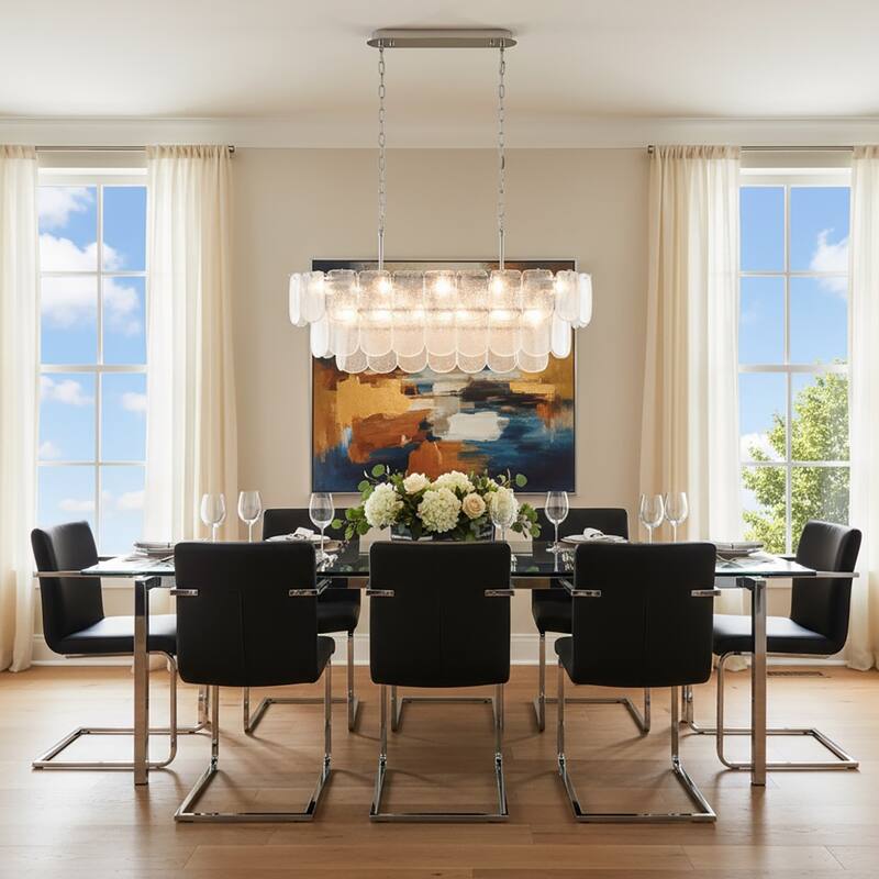 Artcraft Bianca - 12-Light Island-Light - Polished Nickel