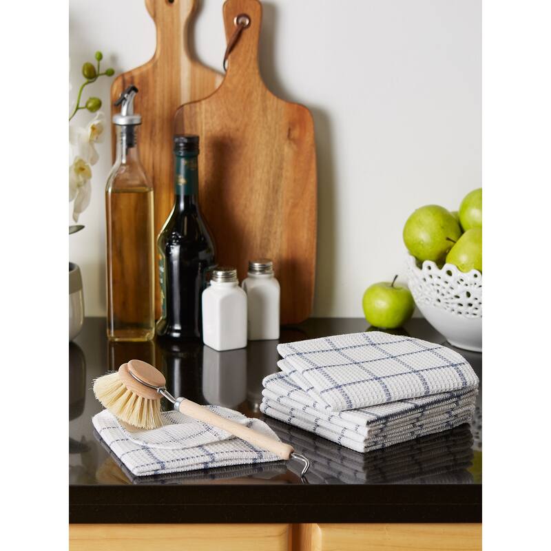 DII Black Buffalo Check Scrubber Dishcloth Set of 6
