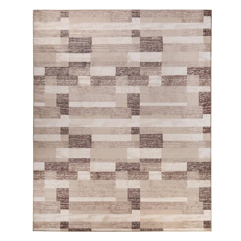 Superior Rockwood Modern Geometric Washable Indoor Runner or Area Rug