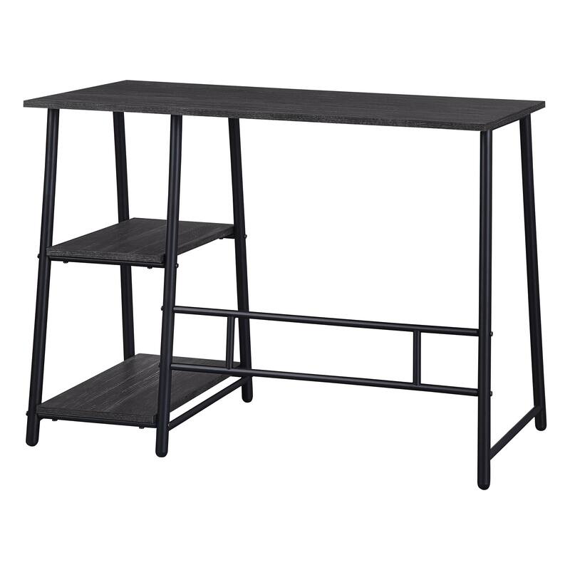 Frame Works 40" Desk with Two Storage Shelves