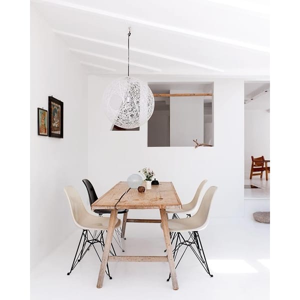 Modern Color Pyramid Seat Height Dsw Molded Armless Plastic Dining Room Chairs Black Wire Eiffel Dowel Legs On Sale Overstock 22508303