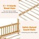 preview thumbnail 20 of 28, Gymax Wooden House Bed Twin to King Daybed w/ Safety Rails & Decorable
