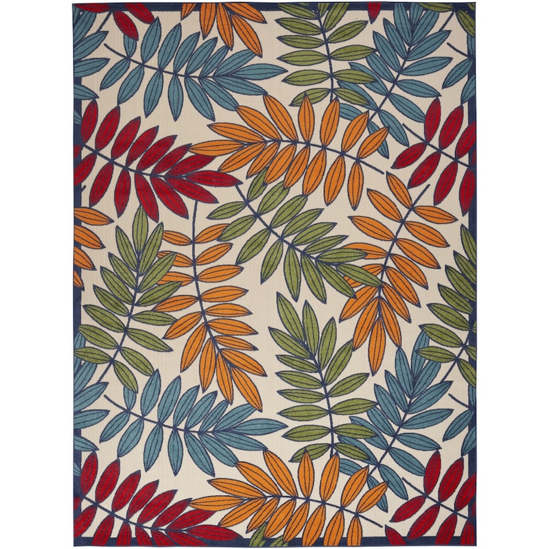 HomeRoots Contemporary Rectangle Outdoor Rug - 12' X 15'