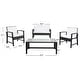 preview thumbnail 13 of 42, SAFAVIEH Outdoor Living Krissy 4-Piece Patio Set