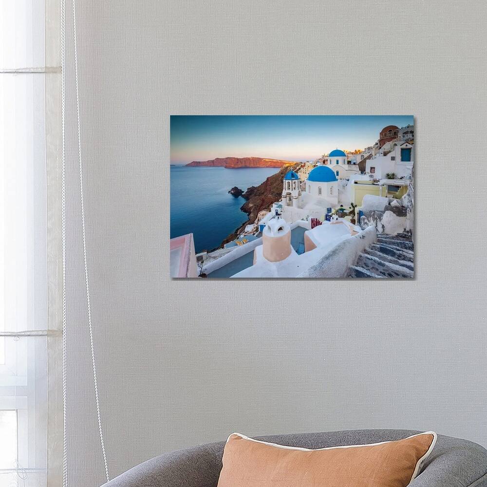 iCanvas "Sunset Over Santorini I" by Matteo Colombo Canvas Print