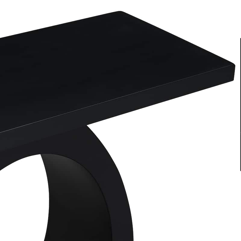 Mirod Stylish Modern Console Table with Egg-Shaped Base