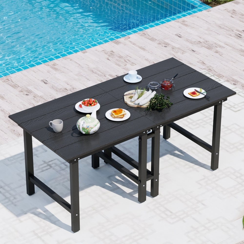 Outdoor Dining Table 2-in-1 Modular Table