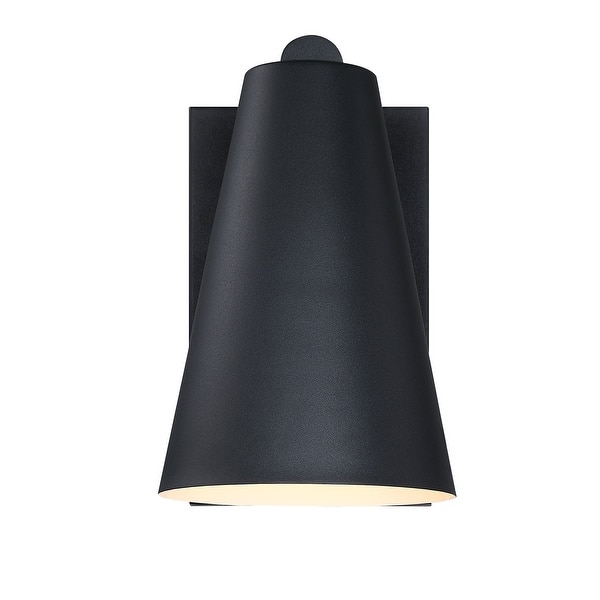 slide 2 of 5, Designers Fountain D326M-11EW Cedar Mist 12" Tall Outdoor Wall Sconce Black