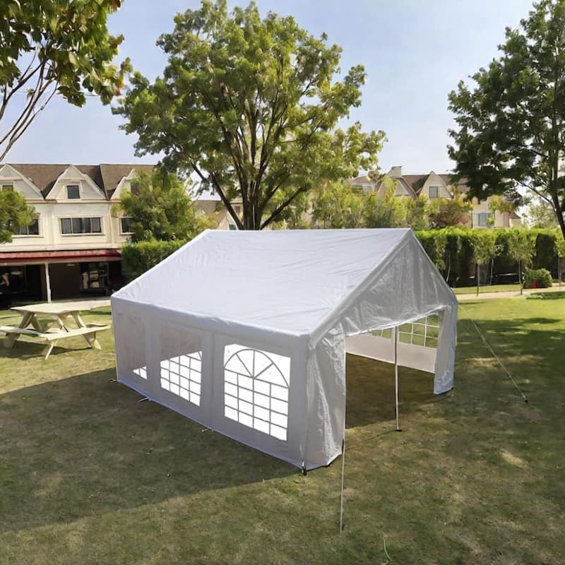 20x20 Feet Party Tent Heavy Duty Marquee Canopy Outdoor Wedding tent Carport Events Shelter Tent with Storgae Carry Bags