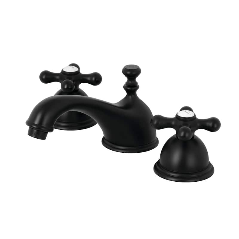 Restoration 8 in. Widespread Bathroom Faucet - Matte Black