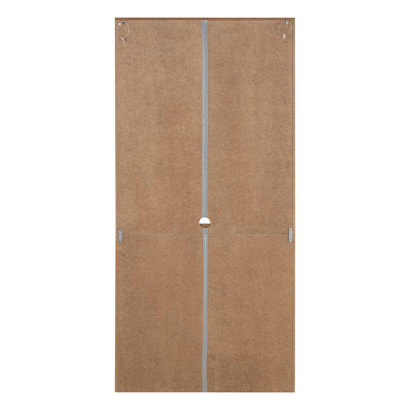 83.4" Tall Bookshelf with Doors, Farmhouse Bookcase with 3-Tier Adjustable Shelves, Display Storage Cabinet with LED Light