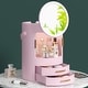 preview thumbnail 3 of 13, Makeup Organizer Bathroom Medicine Organizer Cosmetic Display Cases with Led Mirror for Dresser, Vanity Countertop