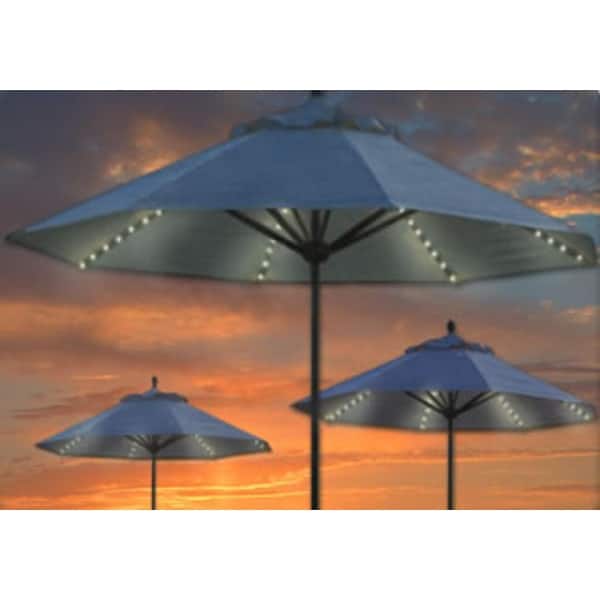 brella lights patio umbrella lighting Brella Lights Outdoor Patio Lighting System for 6-Rib Umbrellas - White -  Bed Bath & Beyond
