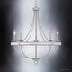 preview thumbnail 3 of 5, Luxury Farmhouse Chandelier, 30"H x 26"W, with French Country Style, Galvanized Steel, by Urban Ambiance - 30H x 26W x Dep