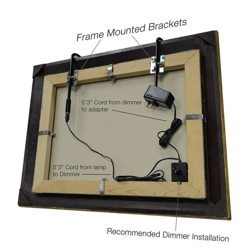 Cocoweb 16" Tru-Slim Plug-In LED Picture Light in Chrome - 16 Inch