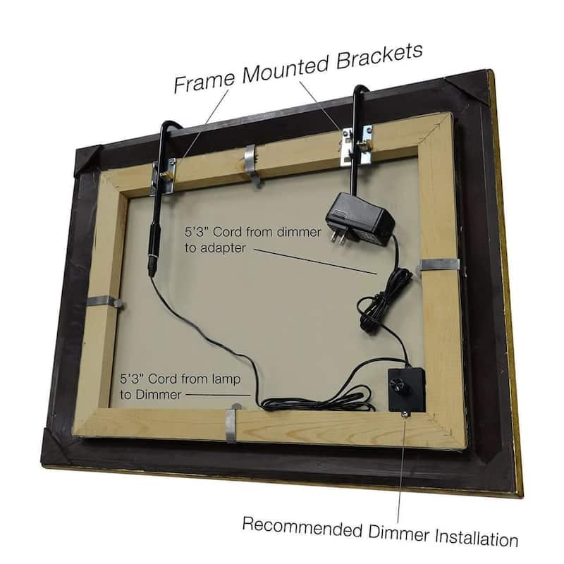Cocoweb 30" Tru-Slim Plug-In LED Picture Light in Chrome - 30 Inch