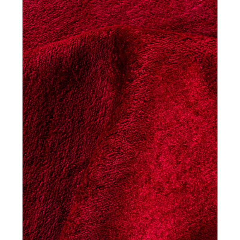 Overdyed One-of-a-Kind Hand-Knotted Area Rug - Red - 8' 1" x 10' 3"