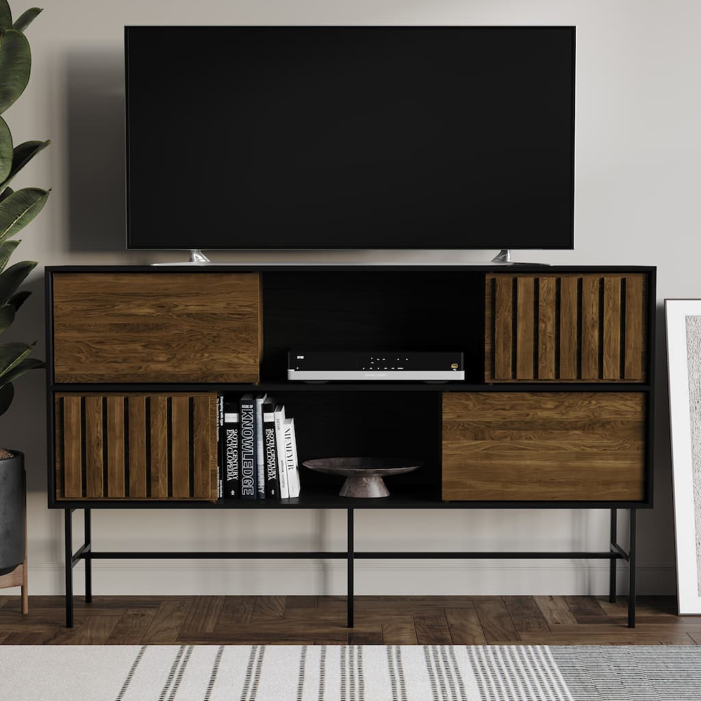 CraftPorch Modern Wooden TV Stand Console