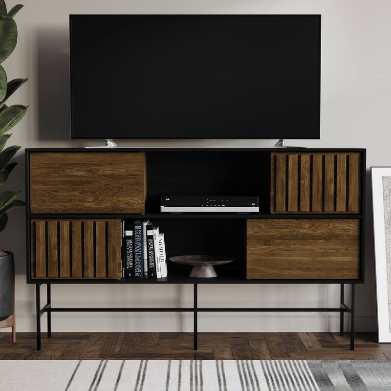CraftPorch Modern Wooden TV Stand Console