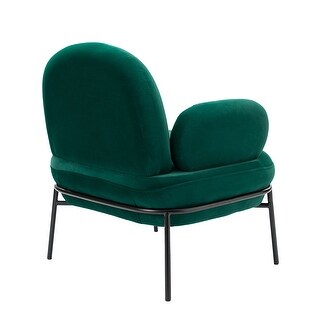 Velvet Padded Seat Accent Chairs Lounge Chairs, Living Room Recessed ...