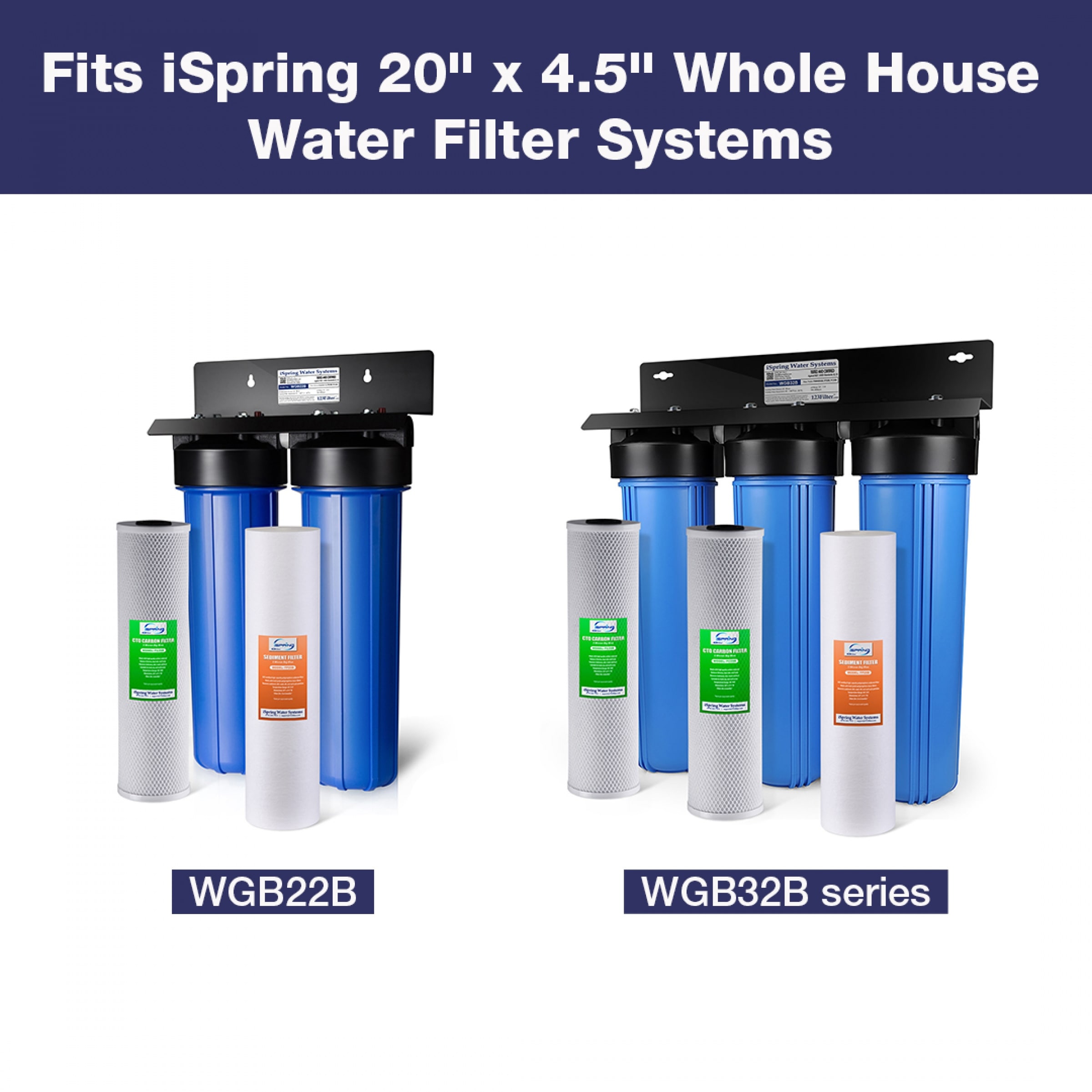 Clear Choice Sediment Water Filter 1 Micron 20 x 4.50 Water Filter Cartridge Replacement 20 inch RO System 255493-43 ECP1-20BB PBB-P20-1 1-Pk Clear Choice Sediment Water Filter 1 Micron 20 x 4.50 Water Filter Cartridge Replacement 20 inch RO System 255493-43 ECP1-20BB PBB-P20-1 1-Pk