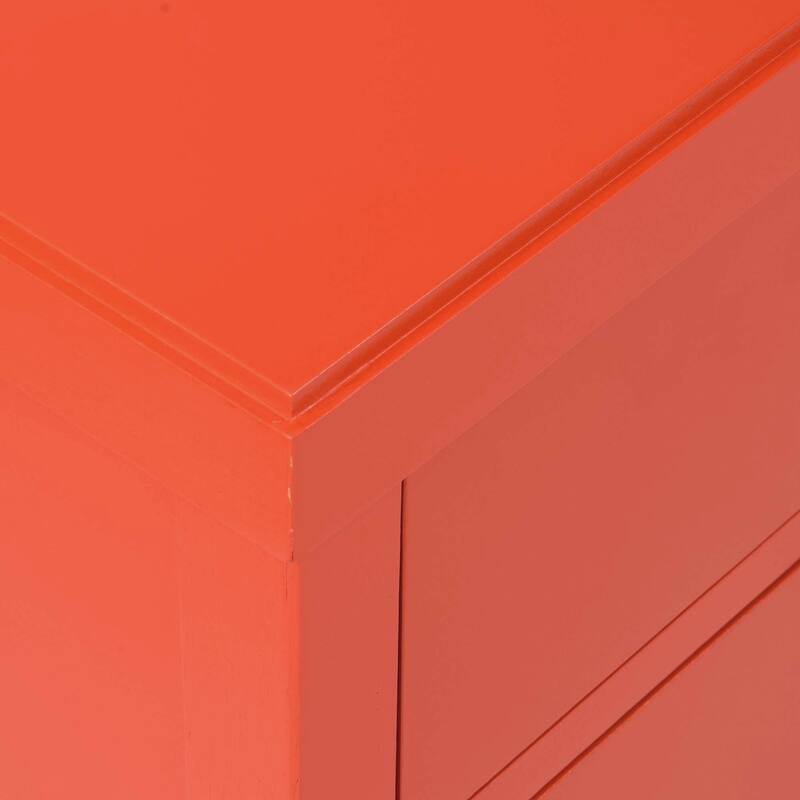 Painted Wood Storage Nightstand With Drawers by East at Main