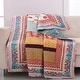 preview thumbnail 5 of 10, Greenland Home Fashions Thalia 100% Cotton Throw Quilt with Velvet Embellishments