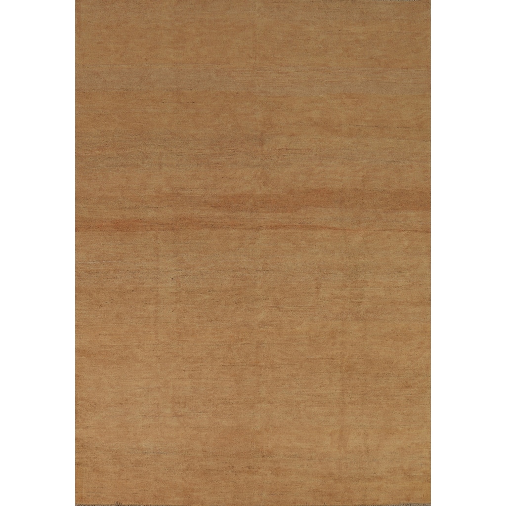 Modern Gabbeh Oriental Area Rug Contemporary Hand-Knotted Wool Carpet - 5'0" x 8'0"