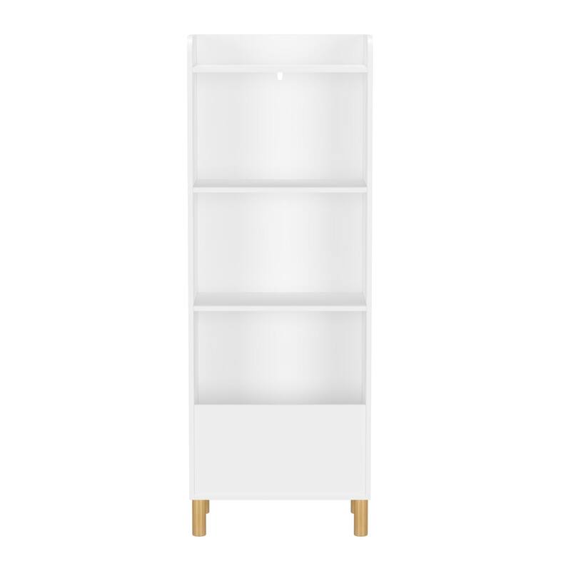 Modern Kids 4-Tier Bookshelf / Toy Storage Cabinet Organizer