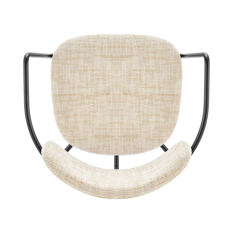 NPD Furniture Alivia Fabric Dining Side Arm Chair (Set of 2)
