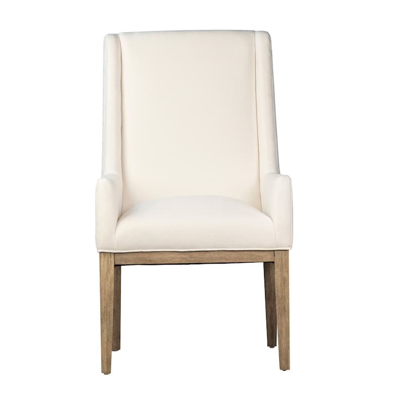 Mulberry Cotton Blend Upholstered Dining Chair, Off-White