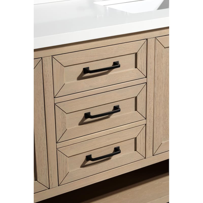 Ari Bath, Venice 60" Bathroom Vanity, Oak Gray