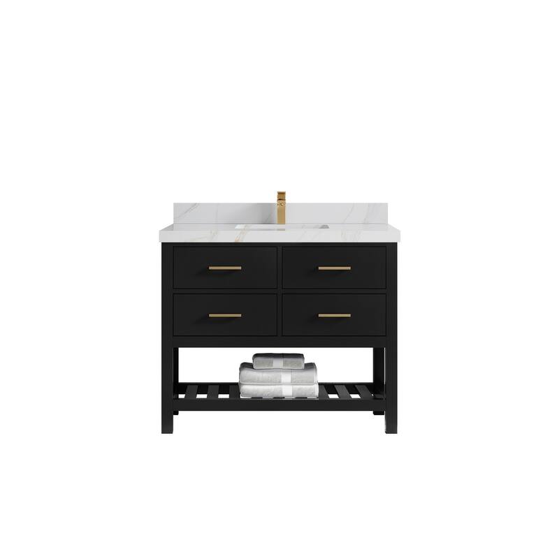 Willow Collections 42 in. W x 22 in. D Parker Single Sink Bathroom Vanity with Countertop