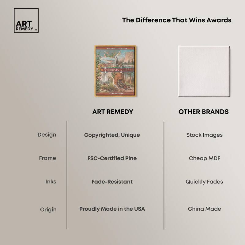 Tourists' Guide to California Canvas by Art Remedy