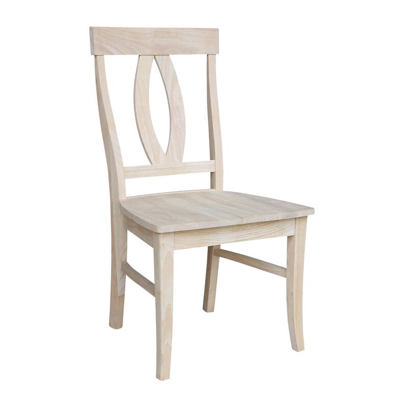International Concepts Solid Wood Verona Dining Chairs, Set of 2