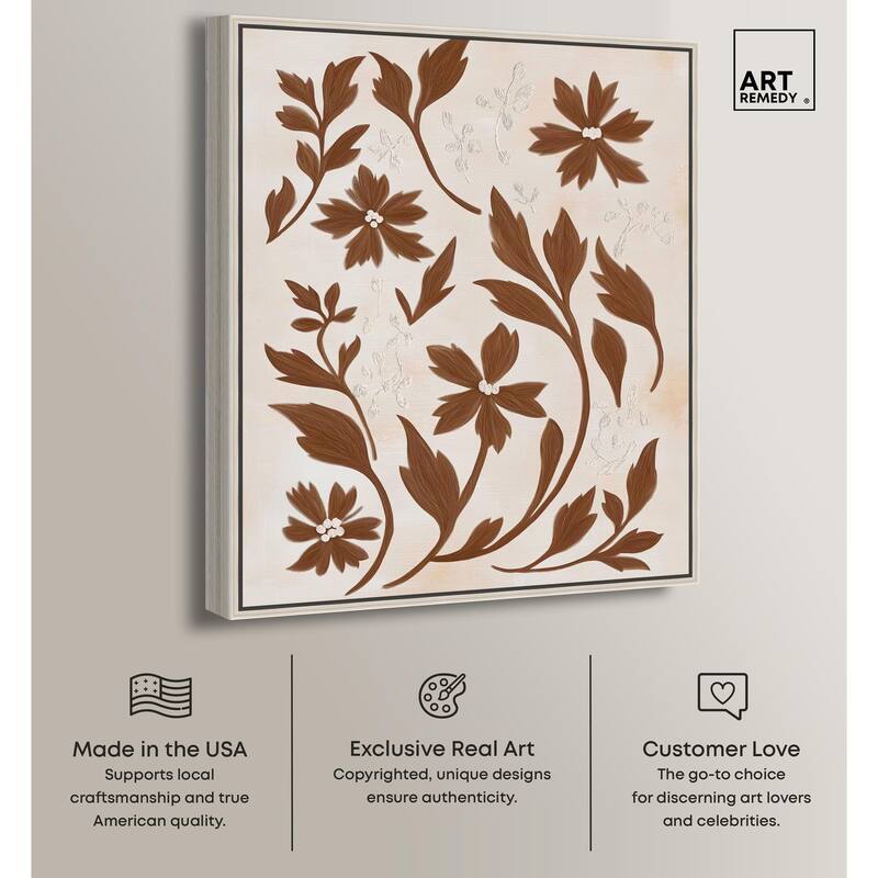 Sepia Sepal II Canvas by Art Remedy