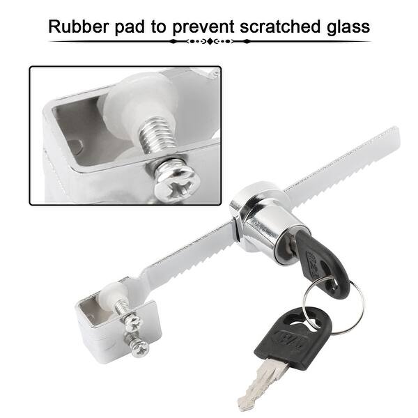 BTMB Drawer Display Case Showcase Glass Door Cabinet Lock,2 Set w 4 Keys Keyed Alike