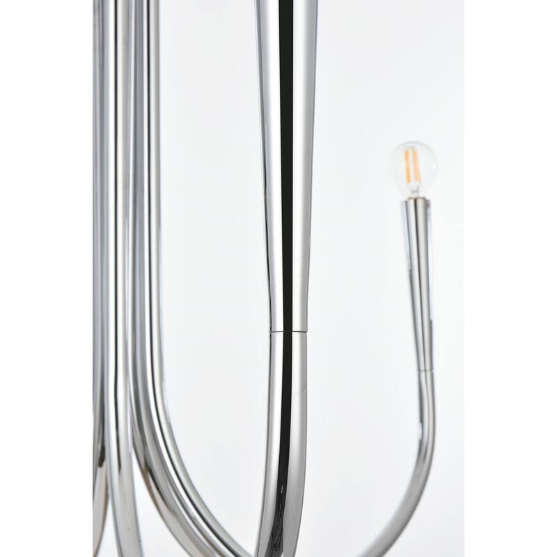 Elegant Lighting LD722D30 Layne 6 Light 30" Wide Taper Candle Style