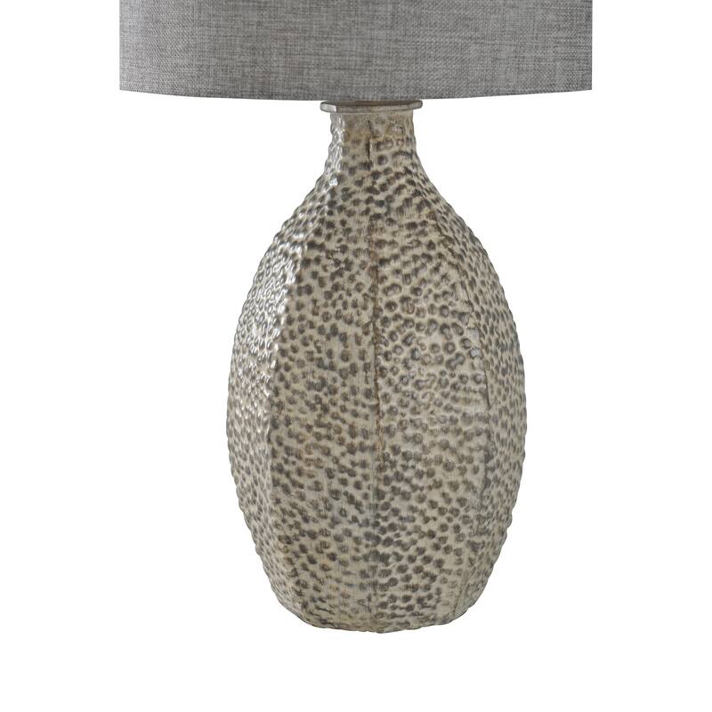 StyleCraft Laurie Bokava Table Lamp - Textured Grey Shade