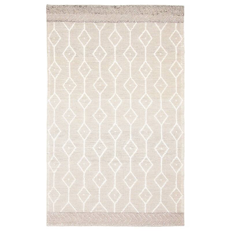 ECARPETGALLERY Braid weave Sienna Taupe Wool Rug - 5'1 x 8'4 - Taupe - 5'1 x 8'4