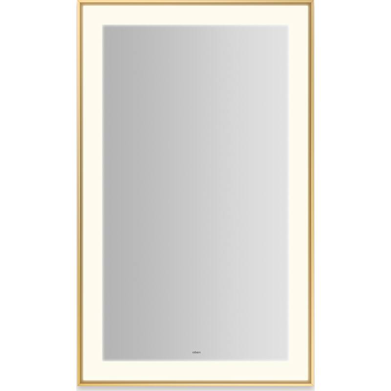 Robern YM2541RPSMD3K Sculpt 25-1/4"W x 41-1/4"H Rectangular Flat Metal