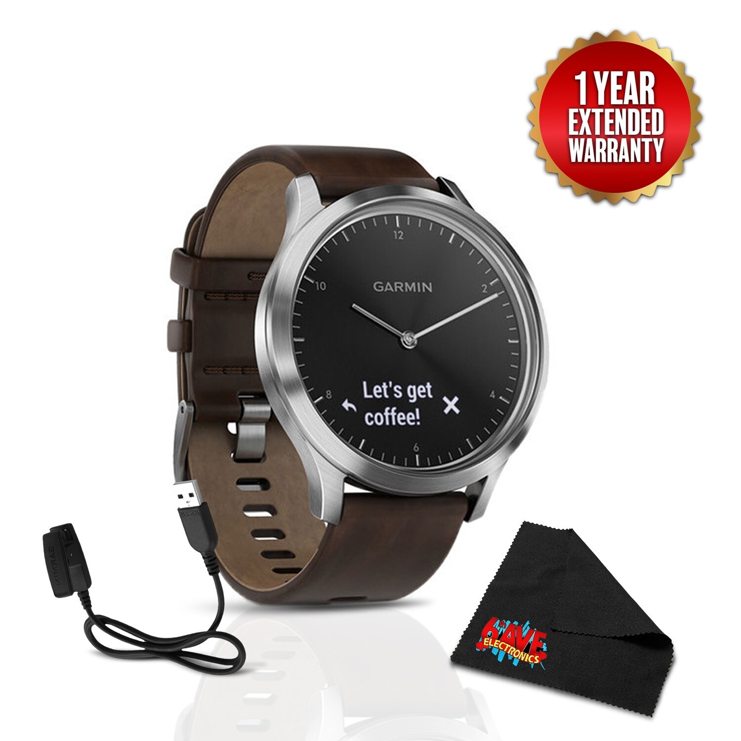 vivomove hr leather band