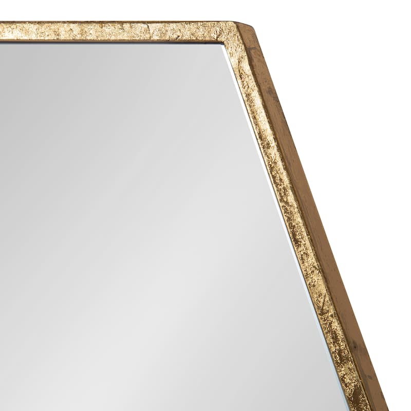 Kate and Laurel McNeer Glam Hexagon Framed Wall Mirror