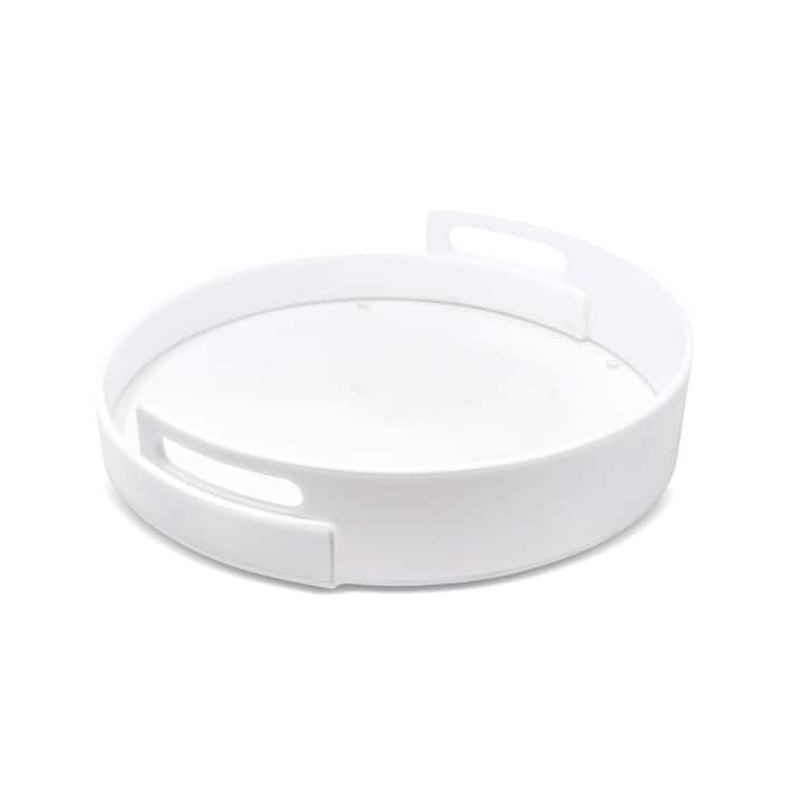 Acrylic Cake Dome with White Base, 13"D