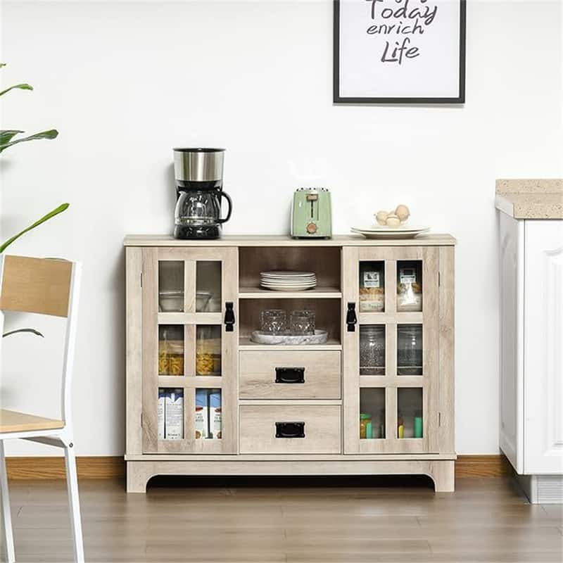 Sideboard Buffet Cabinet - 11.75"D x 42.25"W x 32"H