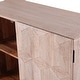 preview thumbnail 6 of 9, Winder Indoor Mango Wood Handcrafted 2 Door Cabinet by Christopher Knight Home
