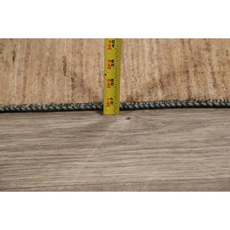 Hand Knotted Oriental 100% Wool Carpet Tribal All-Over Multi-Colored Gabbeh (kashkoli) Area Rug - 11' 8'' X 9' 2''