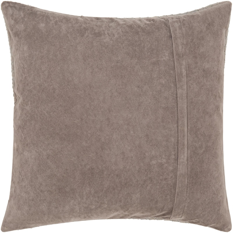 Breau Hair-on-hide Basketweave Throw Pillow