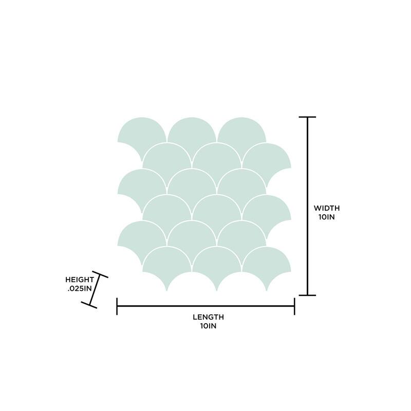 InHome Shell Peel & Stick Backsplash Tiles